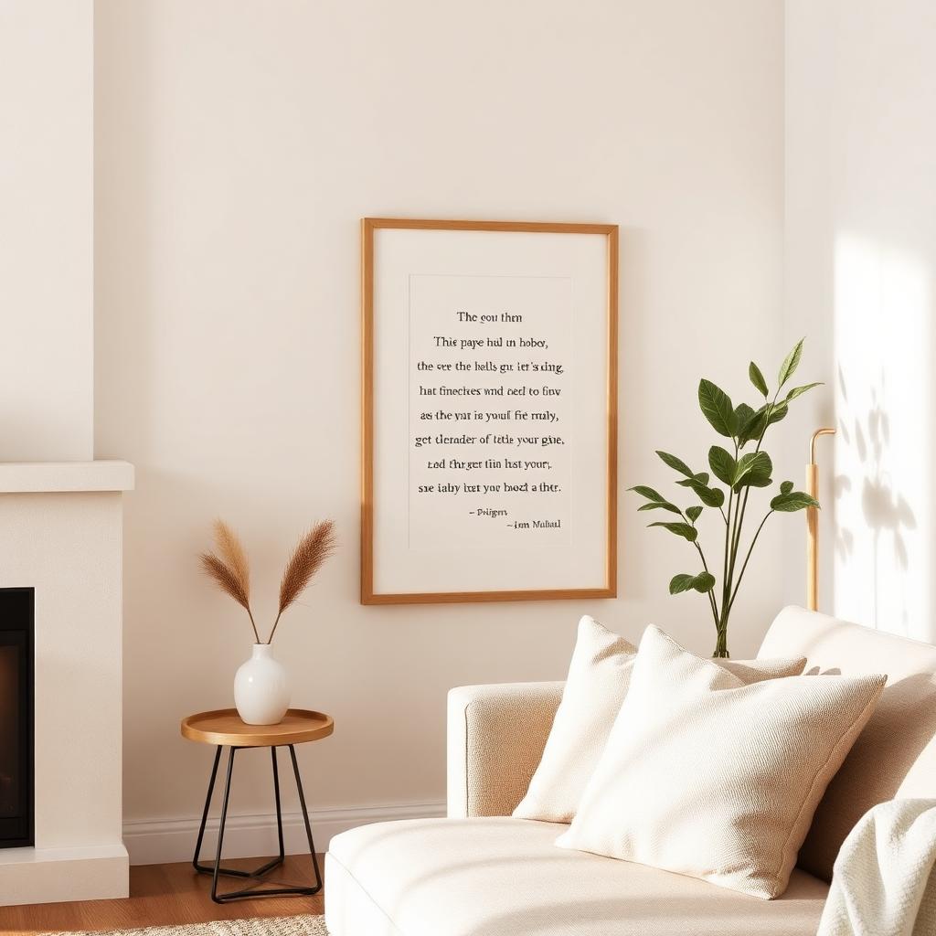 Framed Romans 8:16 scripture wall art in oak frame